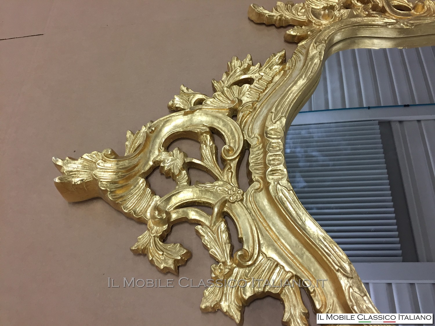 specchiera barocca rettangolare personalizzata